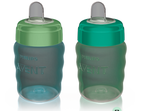 Playtex Baby Sipsters Spill-Proof Straw Sippy Cups, Pack of 2