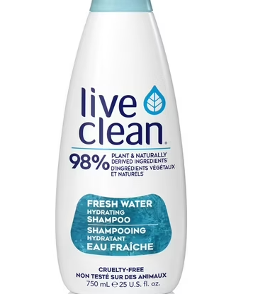Live Clean Fresh Water Hydrating Shampoo, 750 mL, Shampoo