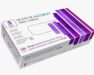 Duracore Vinyl Medical Examination Gloves 
