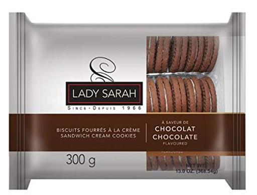 Lady Sarah Sandwich Cookies - Chocolate Cream Cookies Snacks 300G