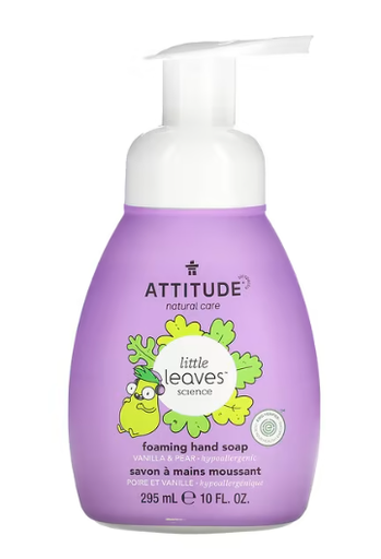 ATTITUDE Foaming Hand Soap for Kids, EWG Verified,Vanilla and Pear 295 mL