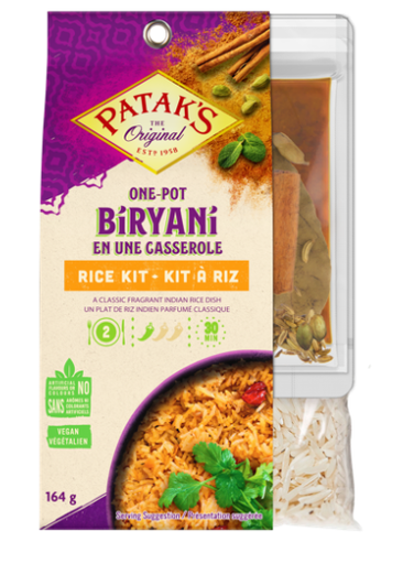 Patak's, Biryani 3-Step Meal Kit, 164g