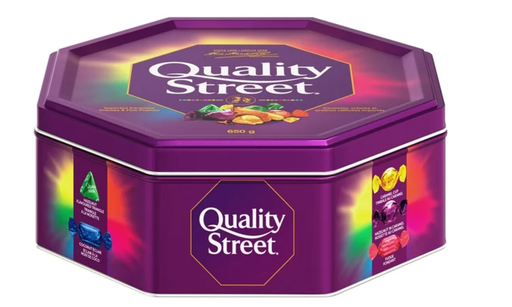 Quality Street Assorted Chocolates Holiday Gift Tin, 650g